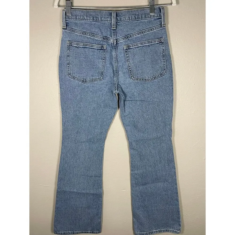 Girls Old Navy Light Wash Butterfly Jeans Sz 16